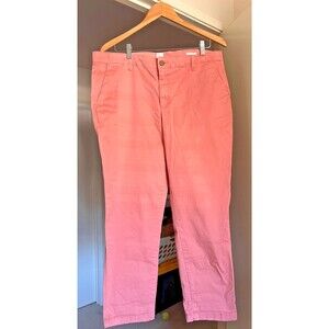 GAP Girlfriend Khaki Pants Size 14 Pink Stretch Chinos